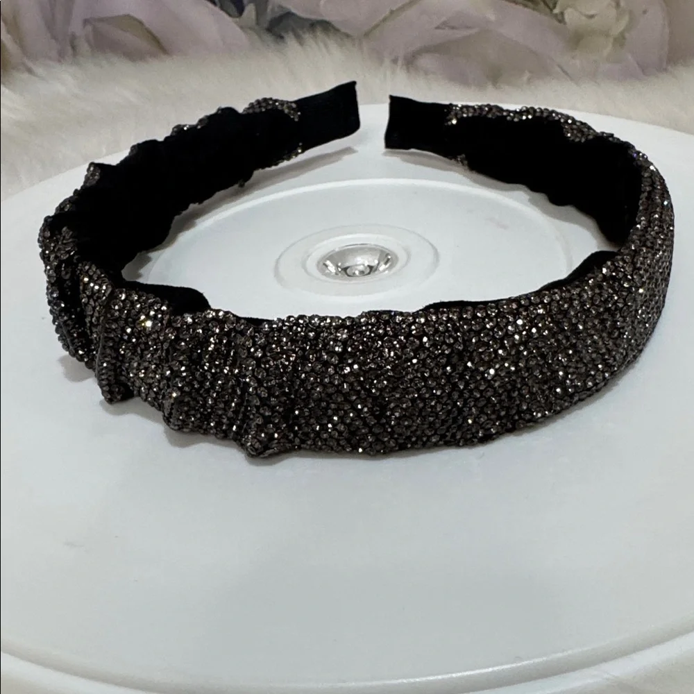 Elegant Brown and Crystal Rhinestone Headband